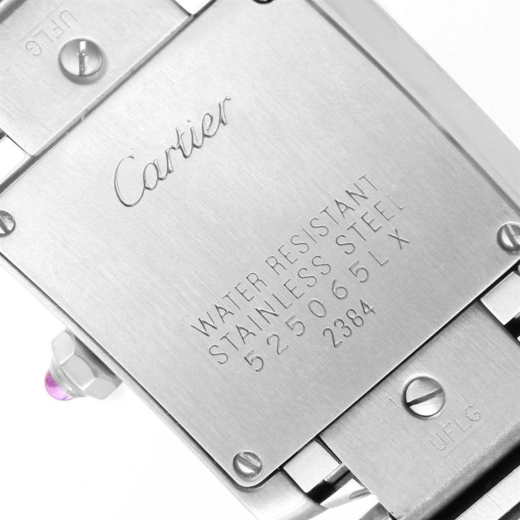 Cartier Tank Francaise Ladies Steel Limited Edition Watch W51031Q3 For Sale 5