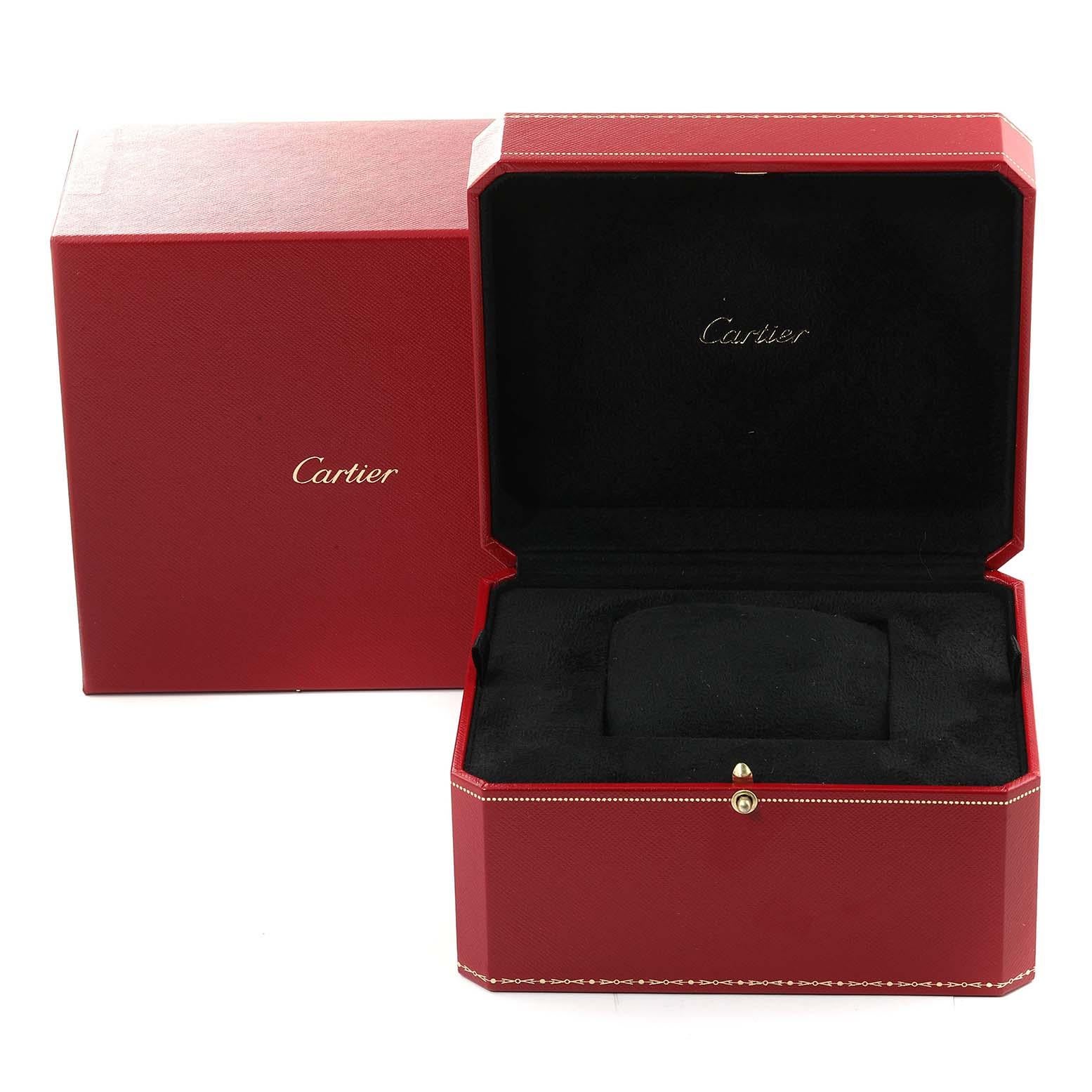 Reloj unisex Cartier Tank Francaise grande de oro blanco de 18 quilates con diamantes 2366 5