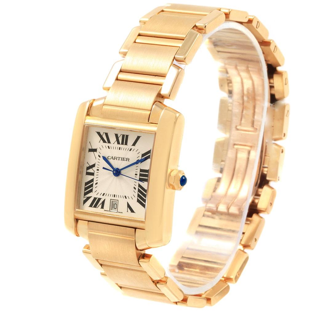 Cartier Tank Francaise Large 18 Karat Yellow Gold Automatic Watch W50001R2 1