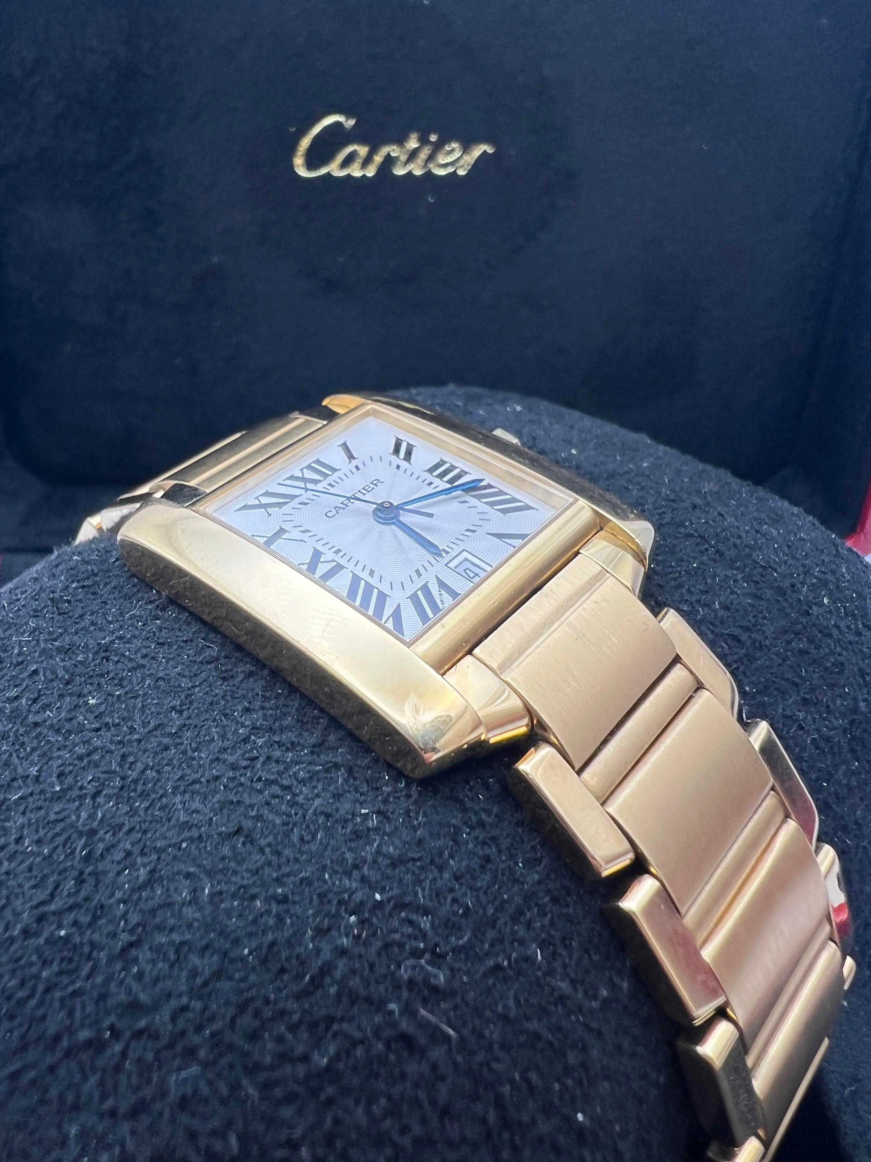 Cartier Tank Francaise Large Oro giallo 18 carati W50001R2 Scatola dell'orologio automatico in vendita 6