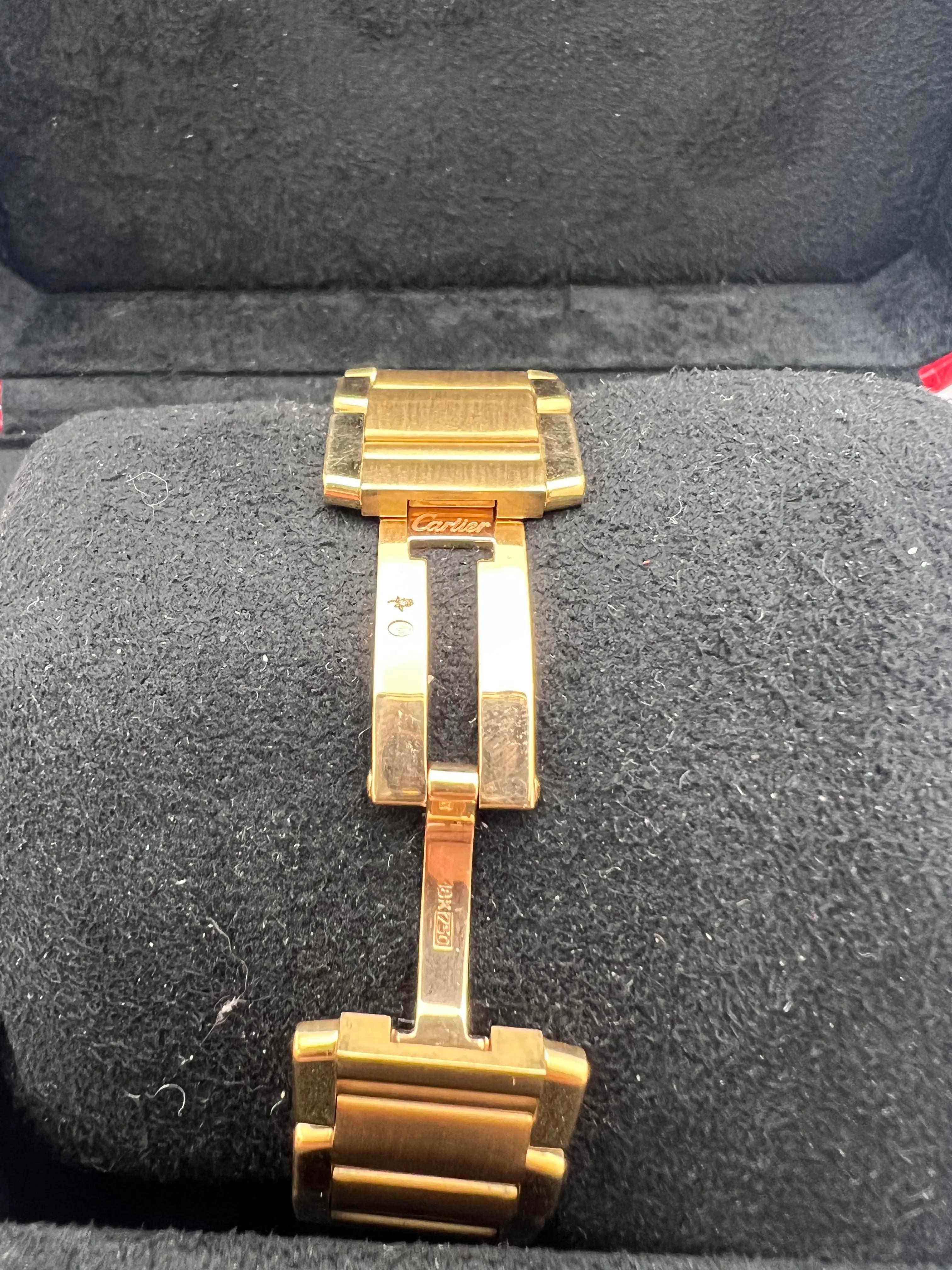 Cartier Tank Francaise Large Oro giallo 18 carati W50001R2 Scatola dell'orologio automatico in vendita 7