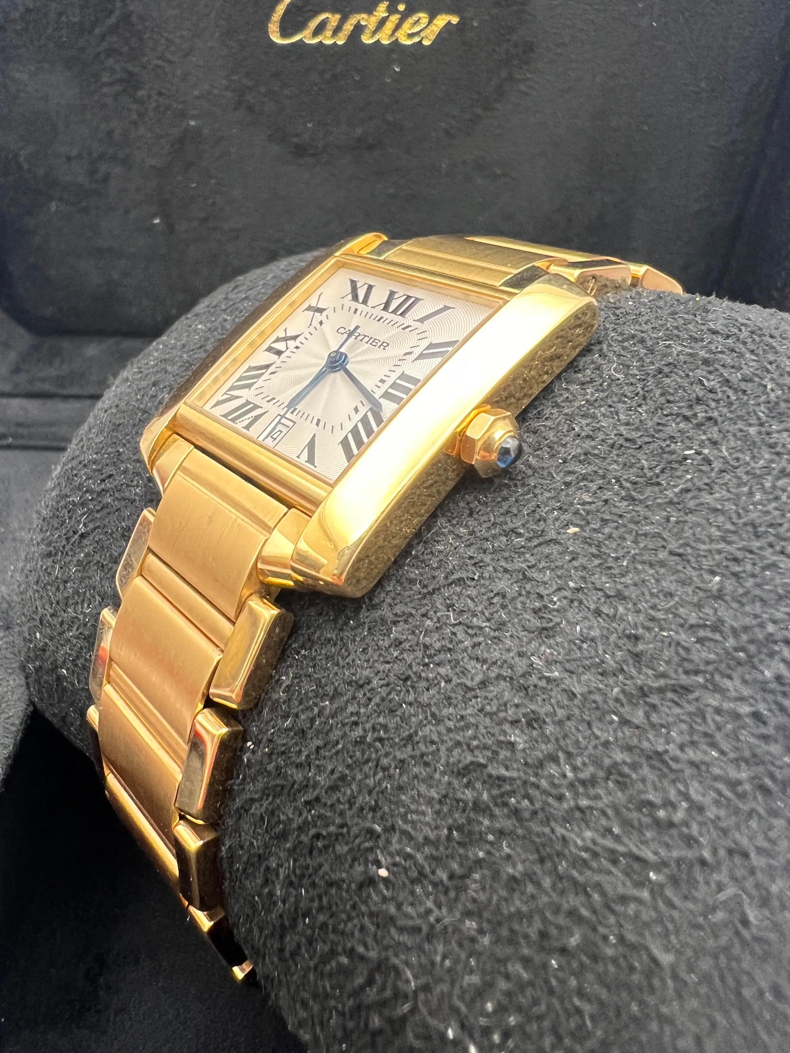 Cartier Tank Francaise Large Oro giallo 18 carati W50001R2 Scatola dell'orologio automatico in vendita 5