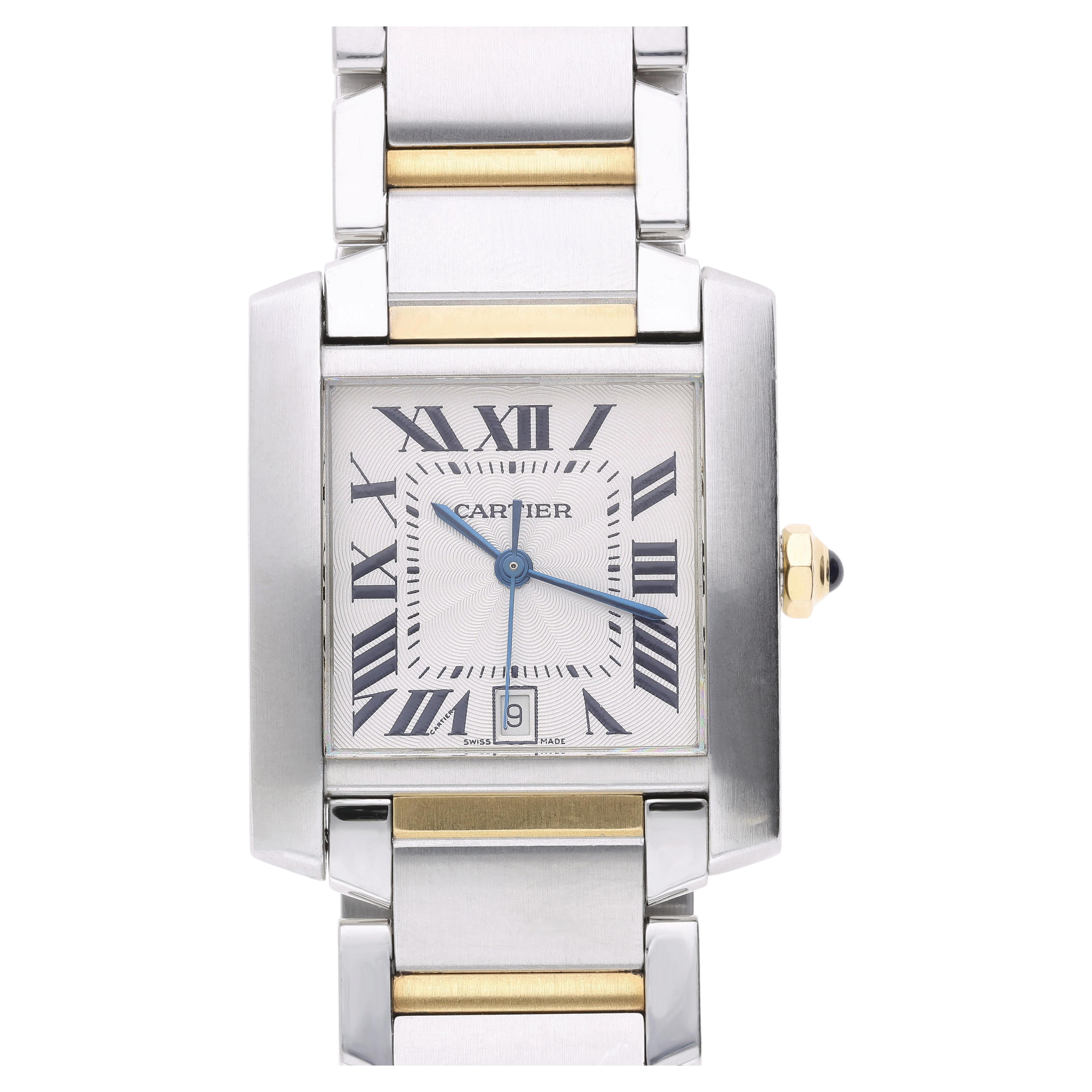 Cartier Tank Francaise Large 28mm Two Tone Automatic Date Watch