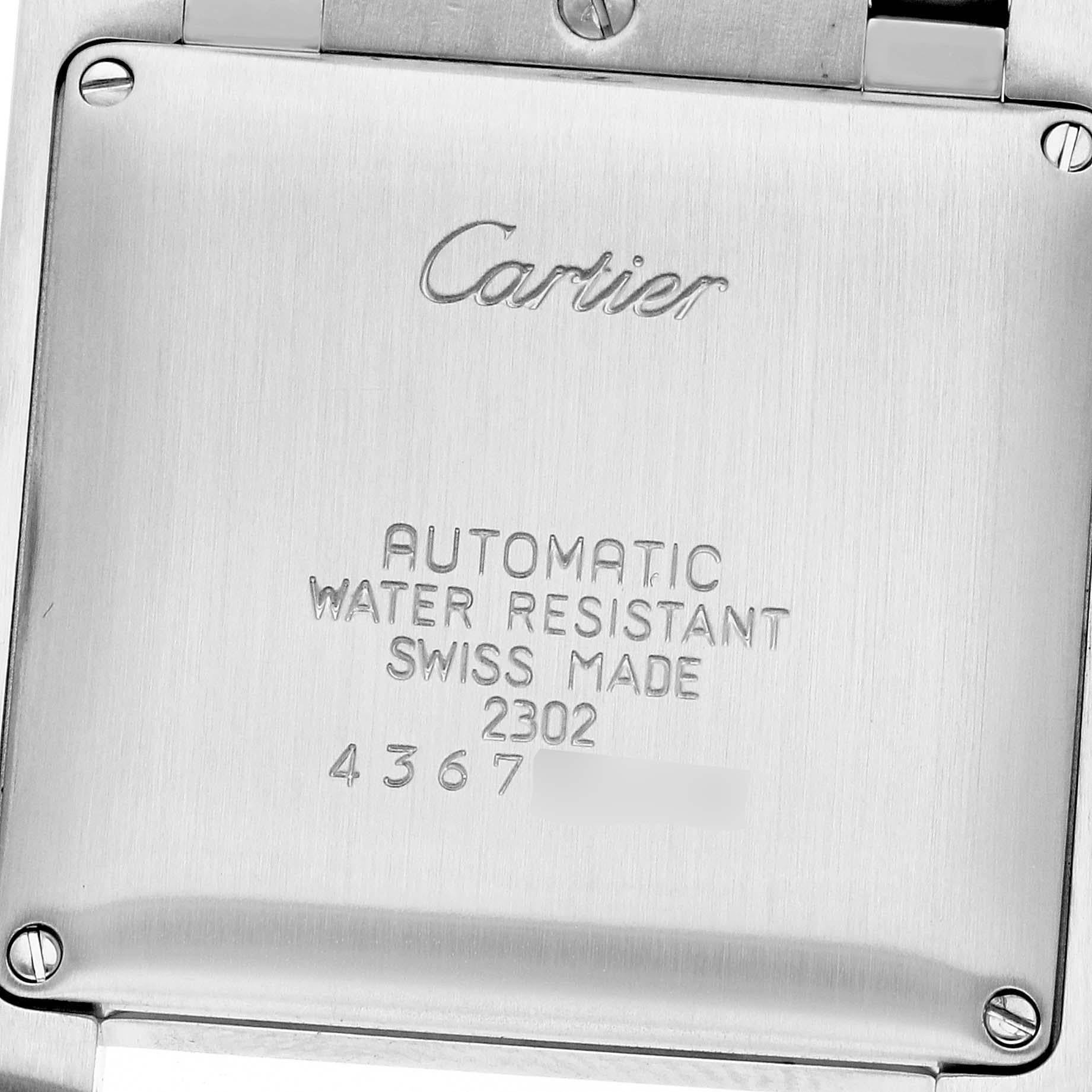 Cartier, grande montre automatique Tank Francaise en acier pour hommes W51002Q3 Pour hommes en vente