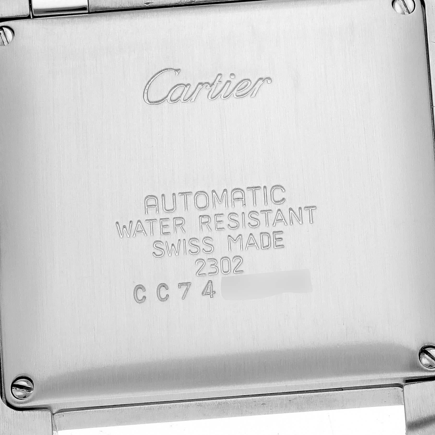 Cartier: Große Herrenuhr Tank Francaise aus Automatikstahl, W51002Q3 im Angebot 2