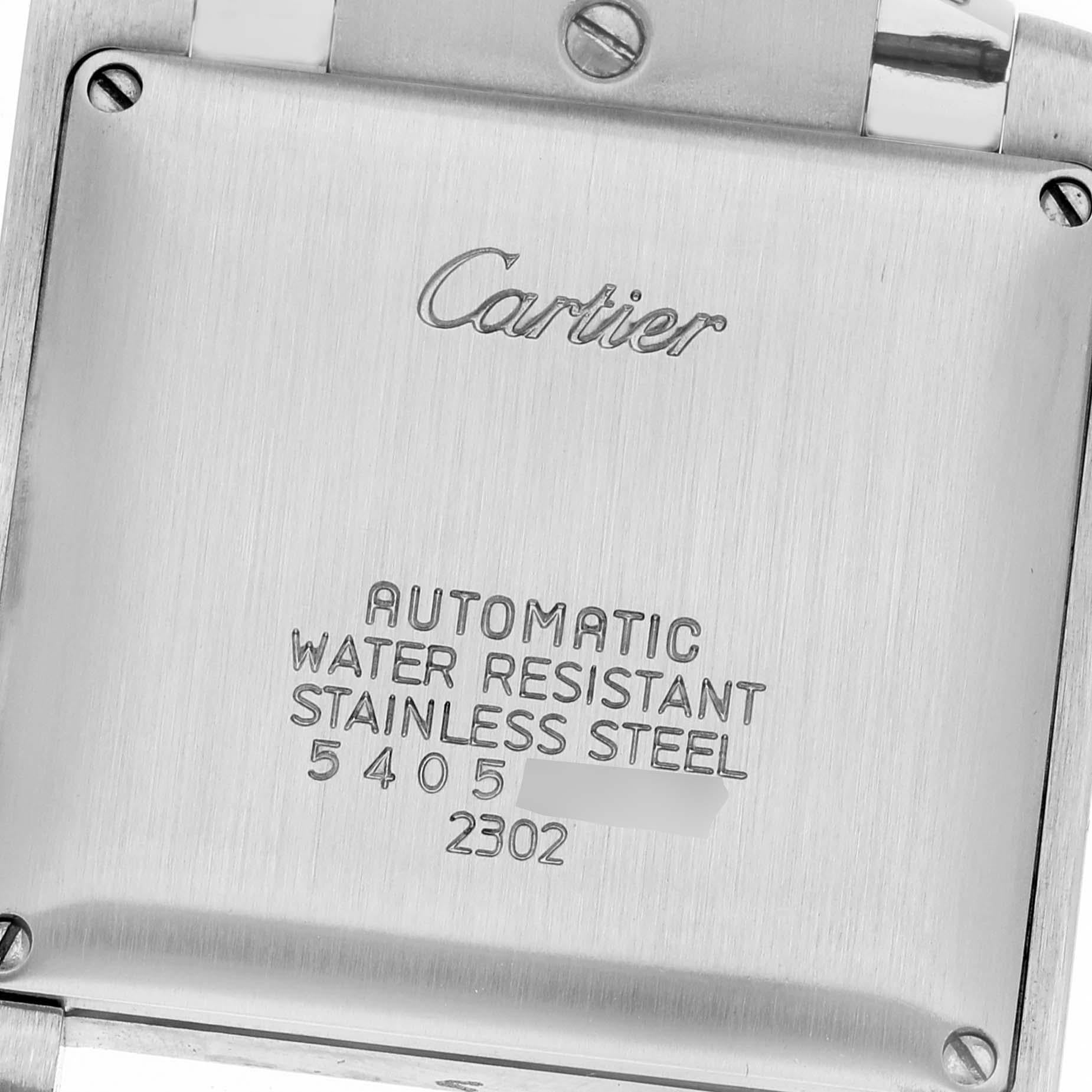 Cartier Tank Francaise Large Automatic Steel Mens Watch W51002Q3 1