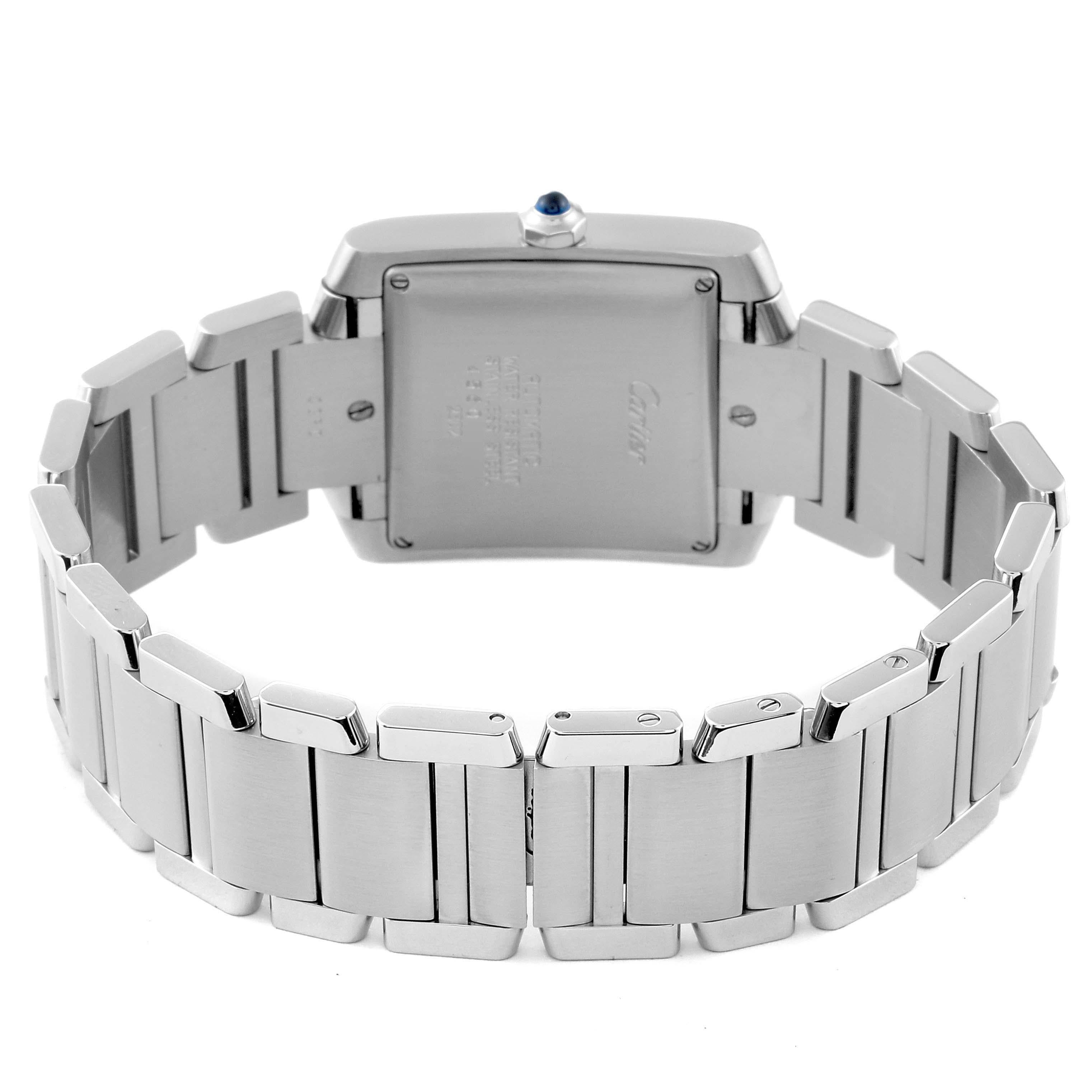 Cartier, grande montre automatique Tank Francaise en acier pour hommes W51002Q3 2