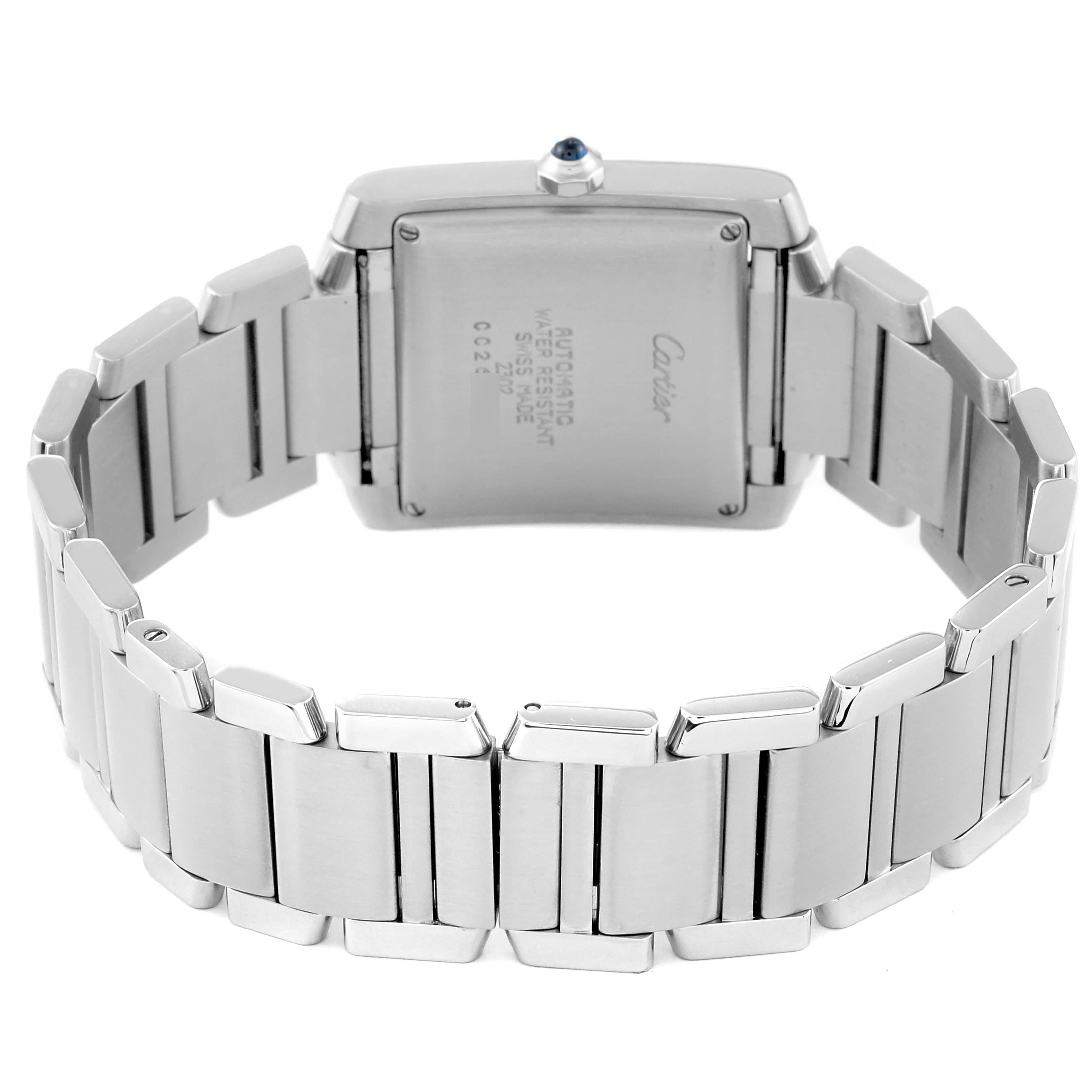 Cartier: Große Herrenuhr Tank Francaise aus Automatikstahl, W51002Q3 4