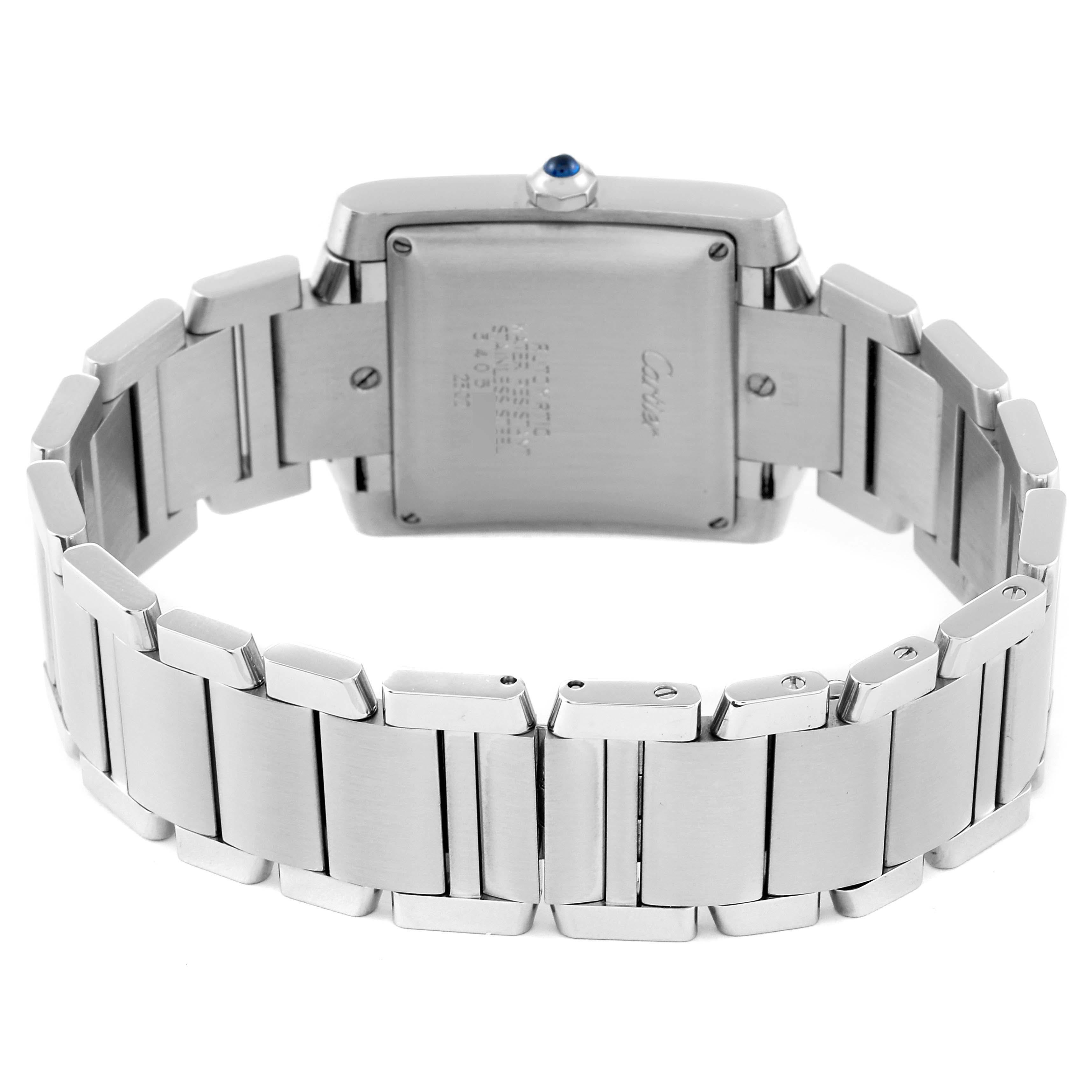 Cartier Tank Francaise Large Automatic Steel Mens Watch W51002Q3 2
