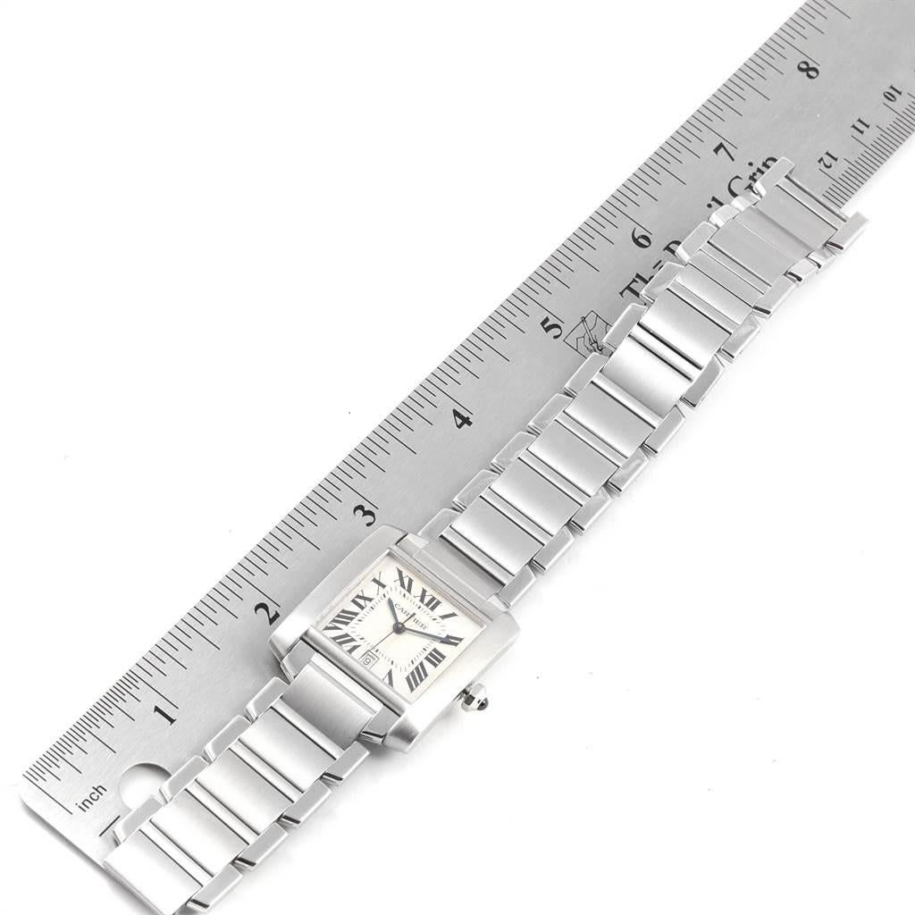 Cartier Tank Francaise Large Steel Automatic Men's Watch W51002Q3 7
