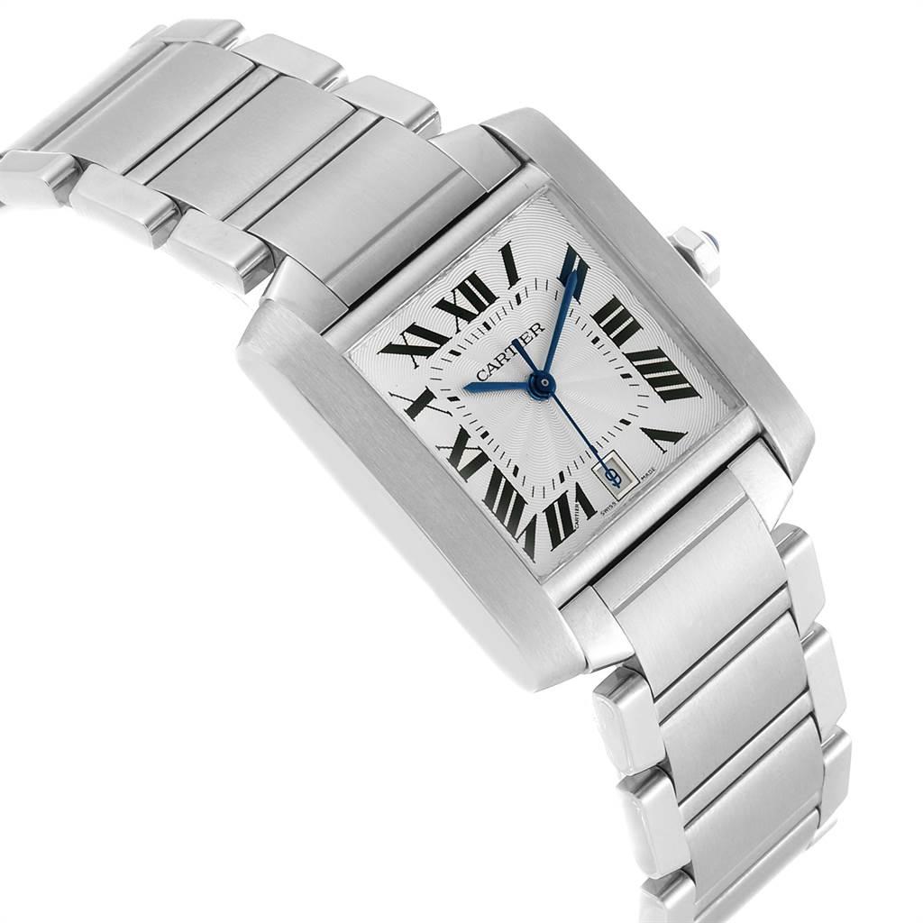 Cartier Tank Francaise Large Steel Automatic Men's Watch W51002Q3 1