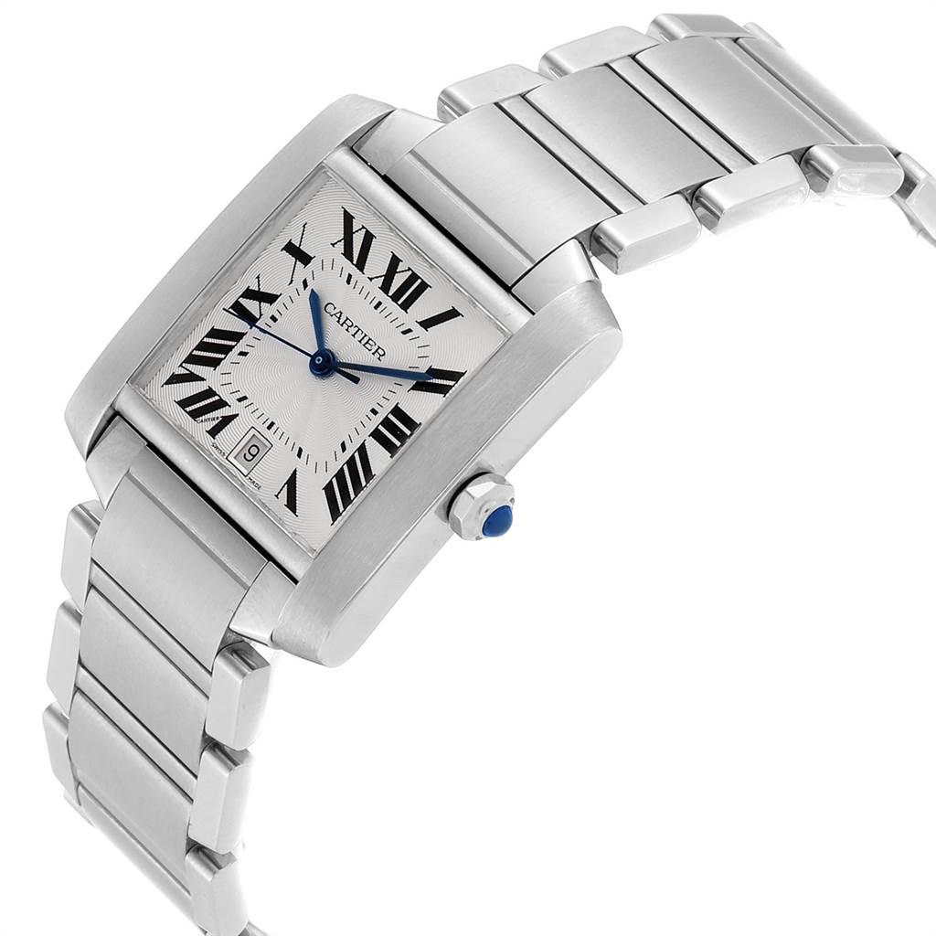 Cartier Tank Francaise Large Steel Automatic Men's Watch W51002Q3 2