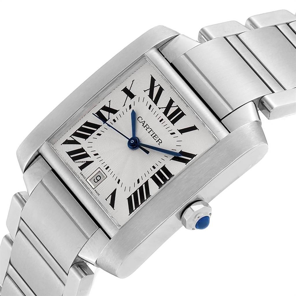 Cartier Tank Francaise Large Steel Automatic Men's Watch W51002Q3 3