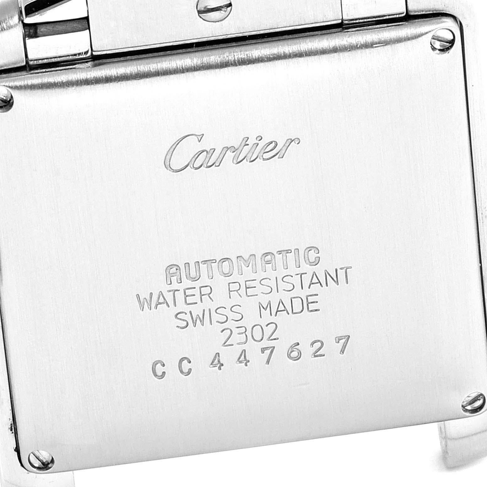 Cartier Tank Francaise Large Steel Automatic Men's Watch W51002Q3 For Sale 2
