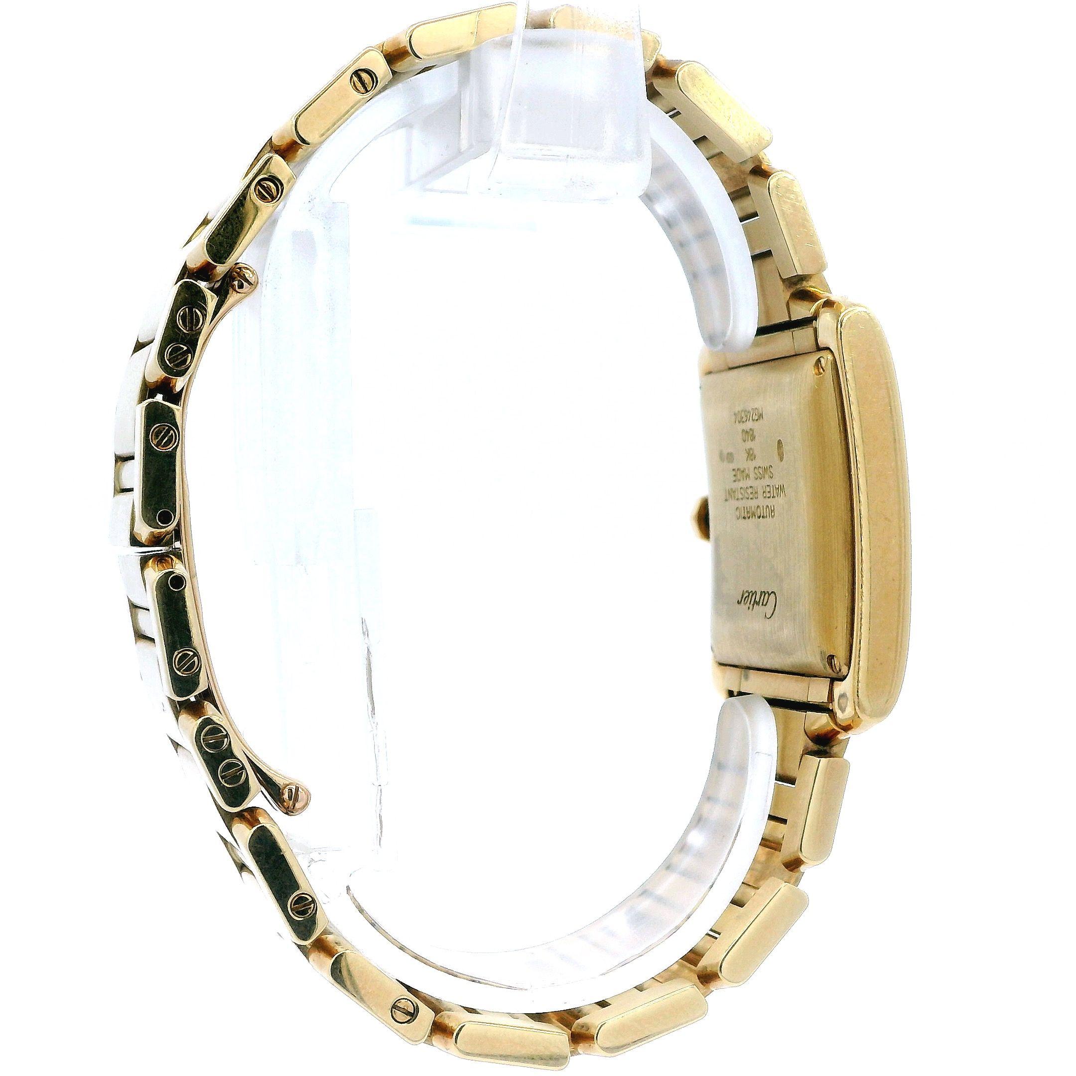 Women's or Men's Cartier Tank Francaise Large W50001R2 18K Yellow Gold Watch