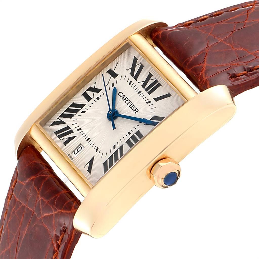 Women's or Men's Cartier Tank Francaise Large Yellow Gold Automatic Men's Watch W5000156