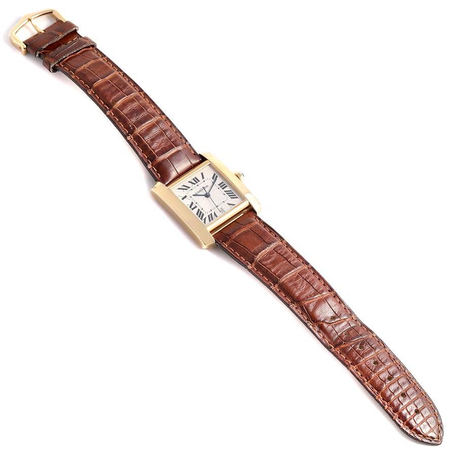 Reloj Cartier Tank Francaise Grande Automático Oro Amarillo Hombre W5000156 en venta 3
