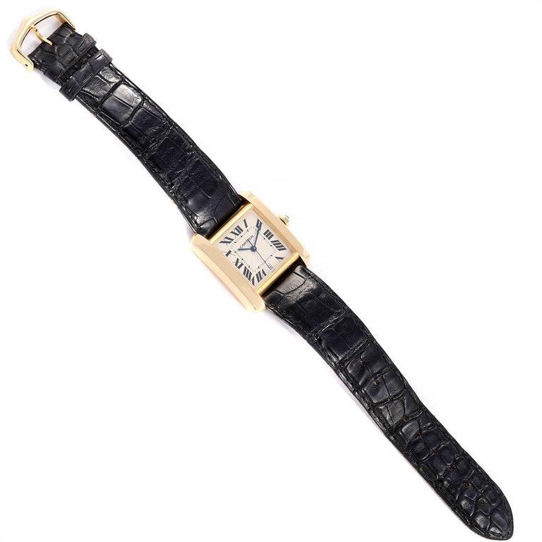 Cartier Tank Francaise Large Yellow Gold Automatic Men's Watch W5000156 ...