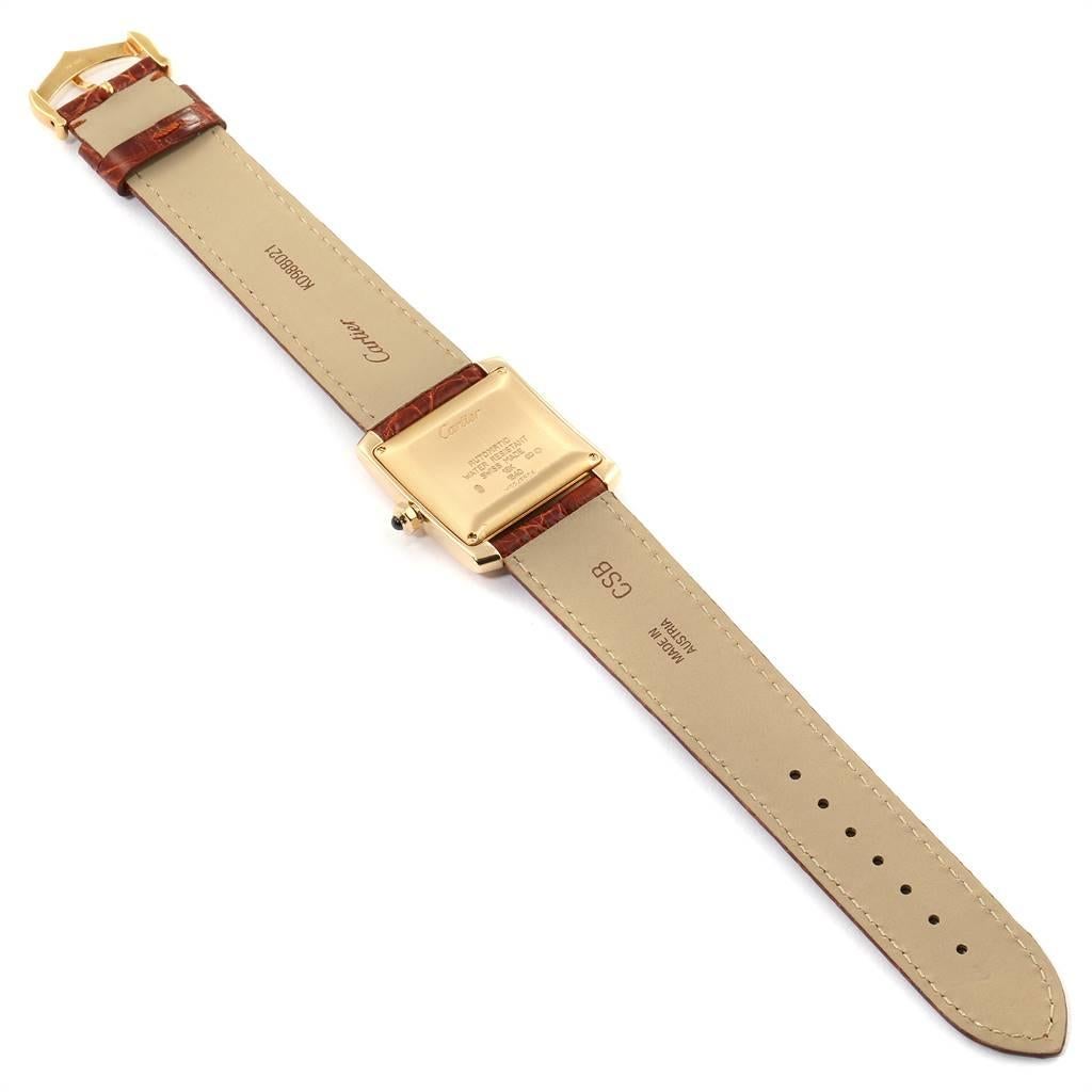 Cartier Tank Francaise Large Yellow Gold Automatic Men's Watch W5000156 3