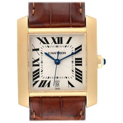 Reloj Cartier Tank Francaise Grande Automático Oro Amarillo Hombre W5000156