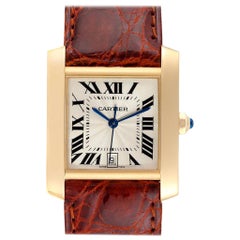 Cartier Tank Francaise Large Yellow Gold Automatic Men's Watch W5000156