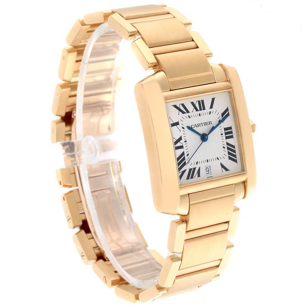 Cartier Tank Francaise Large Yellow Gold Automatic Men's Watch W50001R2 For Sale 1