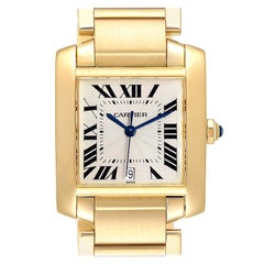 Cartier Tank Francaise Large Yellow Gold Automatic Men's Watch W50001R2