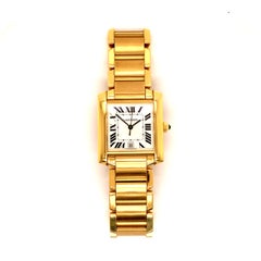 Cartier Tank Francaise Large Yellow Gold Automatic Watch