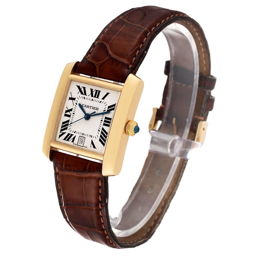 cartier tank francaise large on wrist