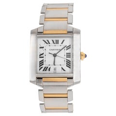 Reloj Cartier Tank Francaise LM Automático Oro Amarillo 18K Acero W51005Q4