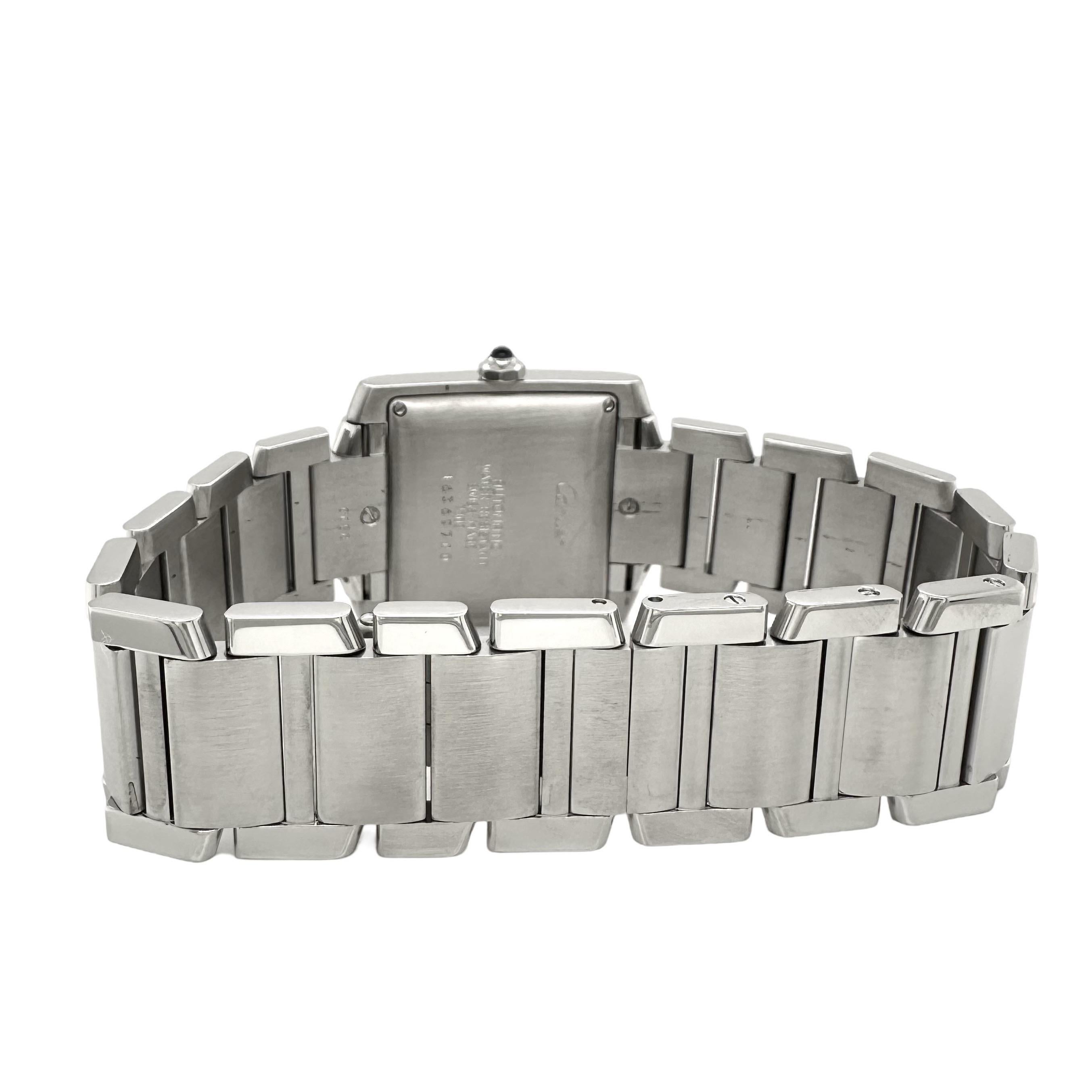 Cartier Tank Francaise Medium 2302 In Good Condition In Miami, FL