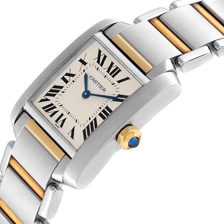 Cartier Tank Francaise Medium Model Steel Yellow Gold Ladies Watch