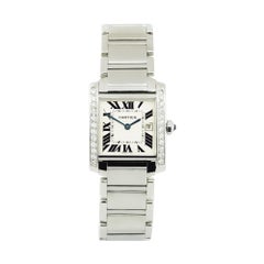 Cartier Tank Française Medium Stainless Steel Watch in Stock