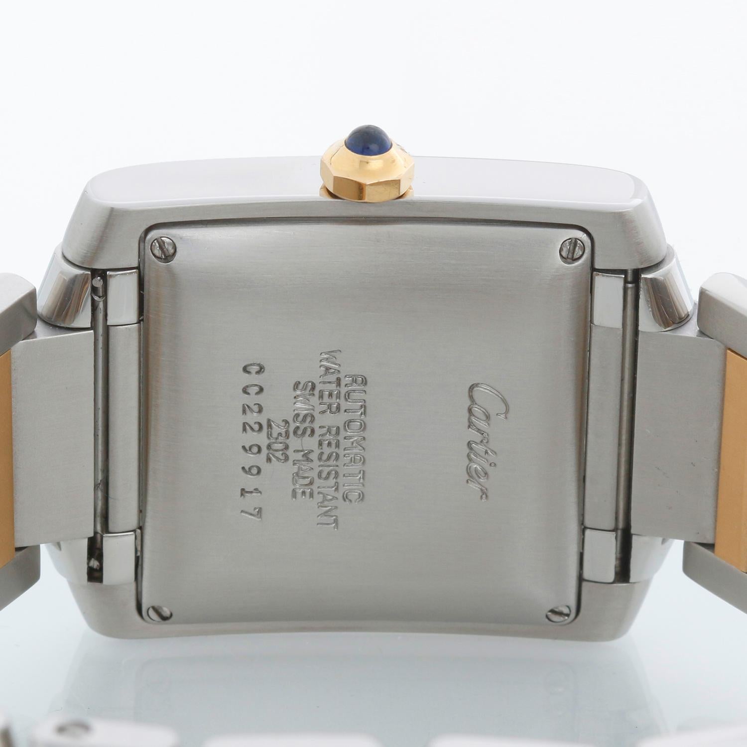 Montre automatique 2 tons acier et or W51005Q4 2302 pour hommes Cartier Tank Francaise en vente 1