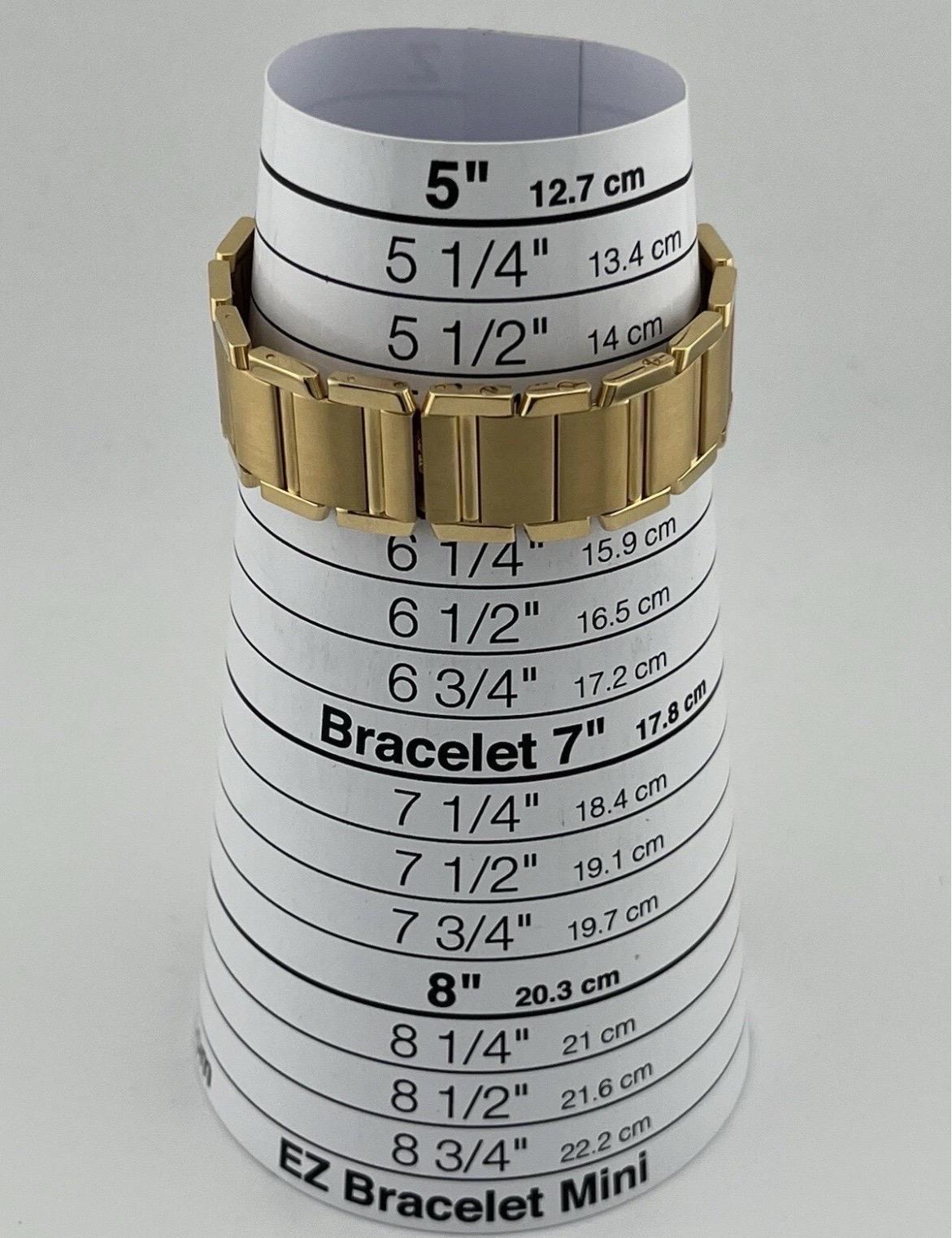 Cartier Montre Tank Française midsize en or jaune 18 carats avec quartz pour femmes W50003N2 1821 en vente 15