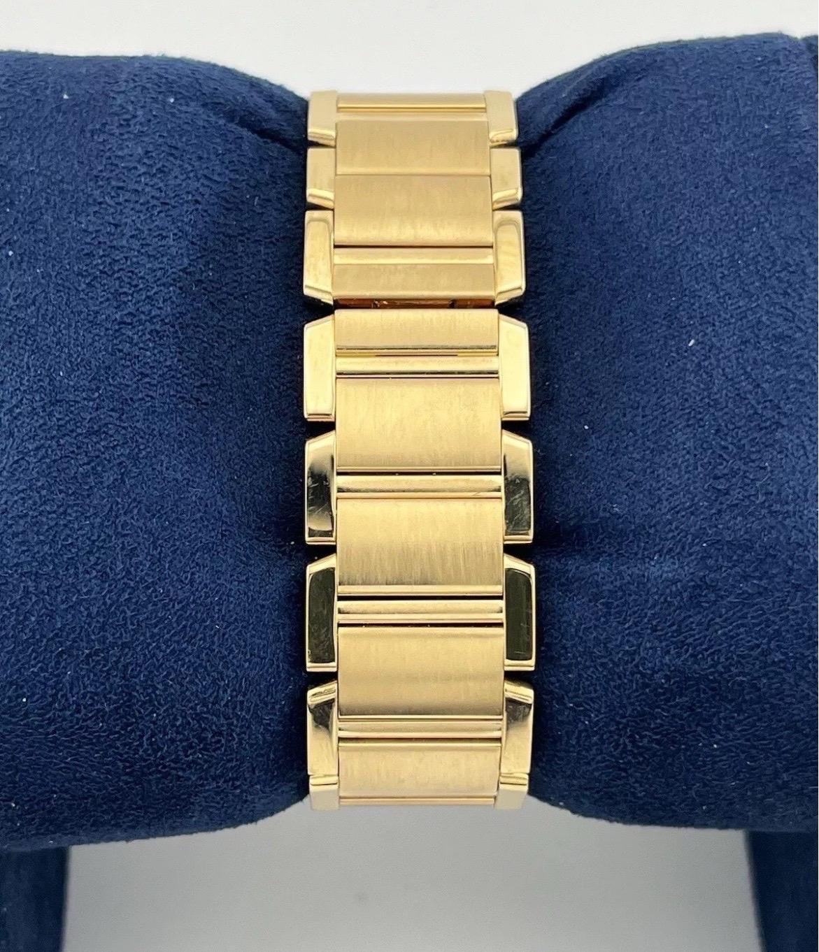 Cartier Montre Tank Française midsize en or jaune 18 carats avec quartz pour femmes W50003N2 1821 en vente 5