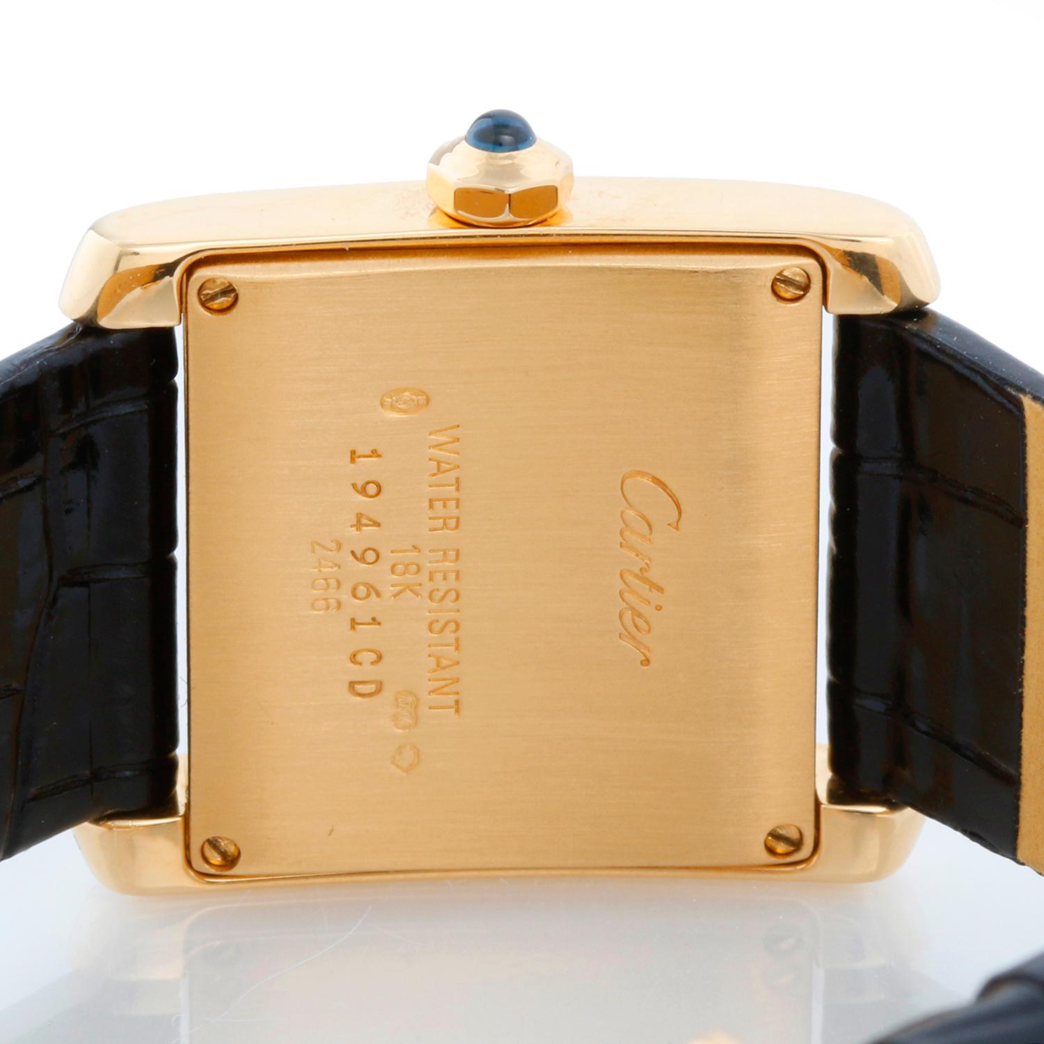 Cartier Tank Francaise Midsize 18k Yellow Gold Men's/Ladies Watch W50014N2 For Sale 1