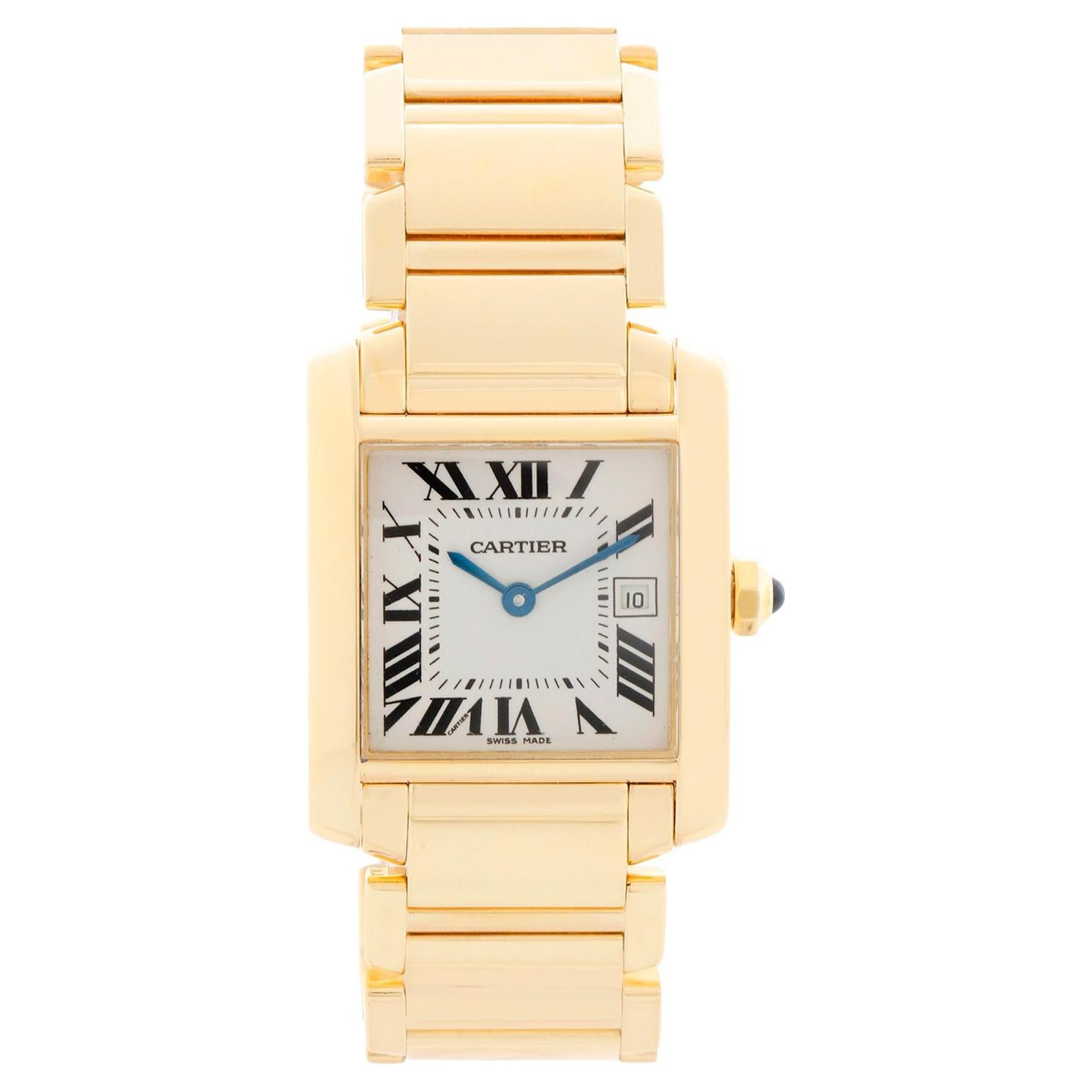 Cartier Tank Francaise Midsize 18k Yellow Gold Orologio Uomo/Ladies W50014N2