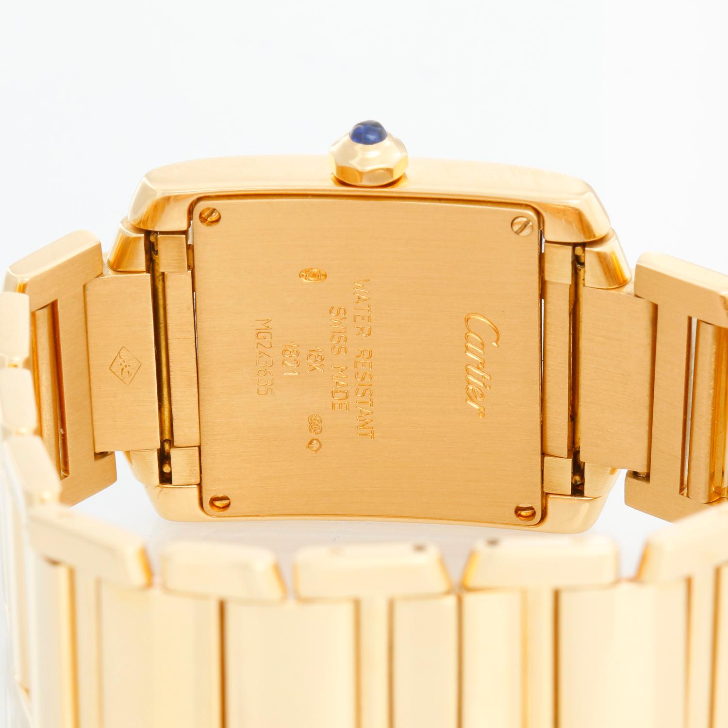 Women's Cartier Tank Francaise Midsize 18k Yellow Gold Watch W50003N2 1821