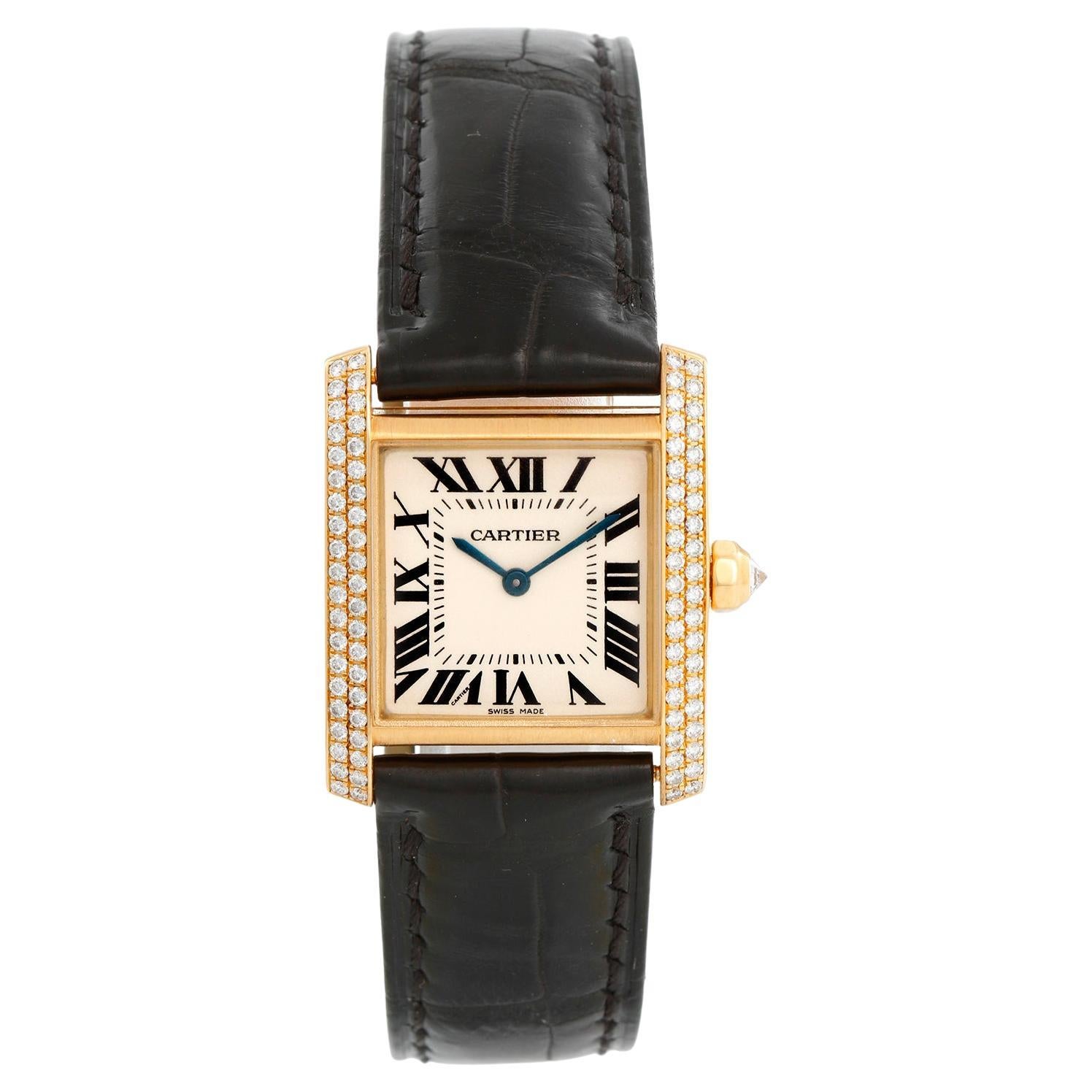 Cartier Tank Francaise Midsize 18k Yellow Gold Watch W50003N2 1821