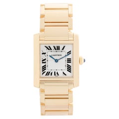 Cartier Tank Francaise Midsize 18k Yellow Gold Watch W50003N2 1821
