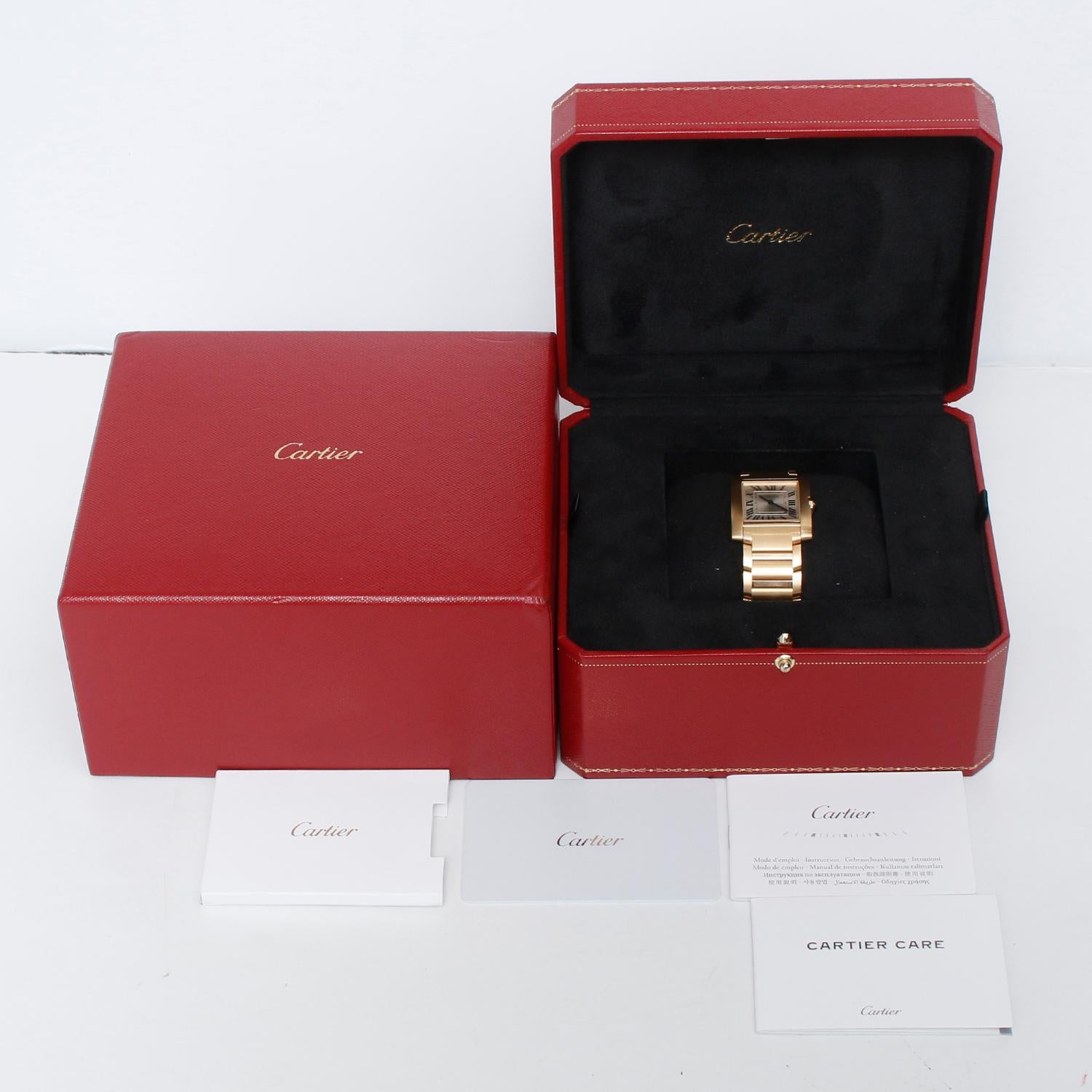 Cartier Tank Francaise Midsize 18K Yellow Gold Watch WGTA0113 4456 2