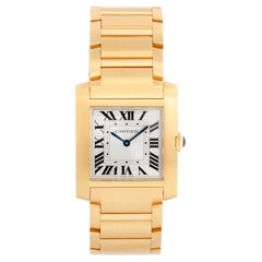 Cartier Tank Francaise Midsize 18K Yellow Gold Watch WGTA0113 4456