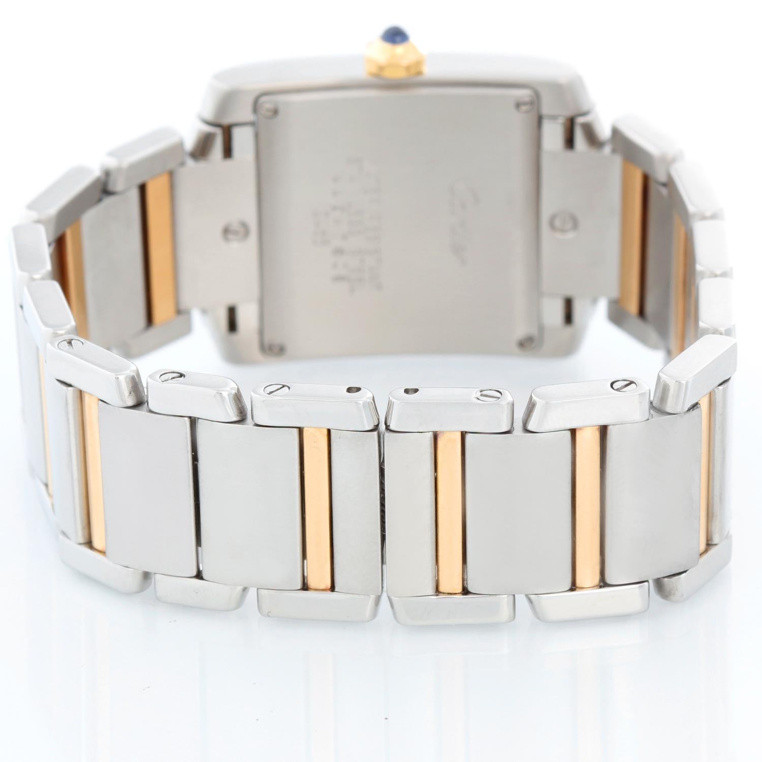 cartier tank francaise two tone