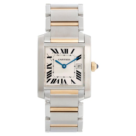 Cartier Tank Francaise Midsize 2-Tone Watch W51005Q4 2465 at 1stDibs