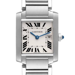 Cartier Tank Francaise Midsize Silver Dial Ladies Watch W51011Q3 Box Papers
