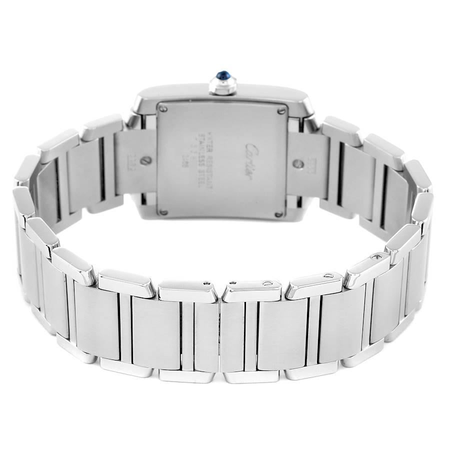 Cartier Tank Francaise Midsize 25mm Silver Dial Ladies Watch W51011Q3 1