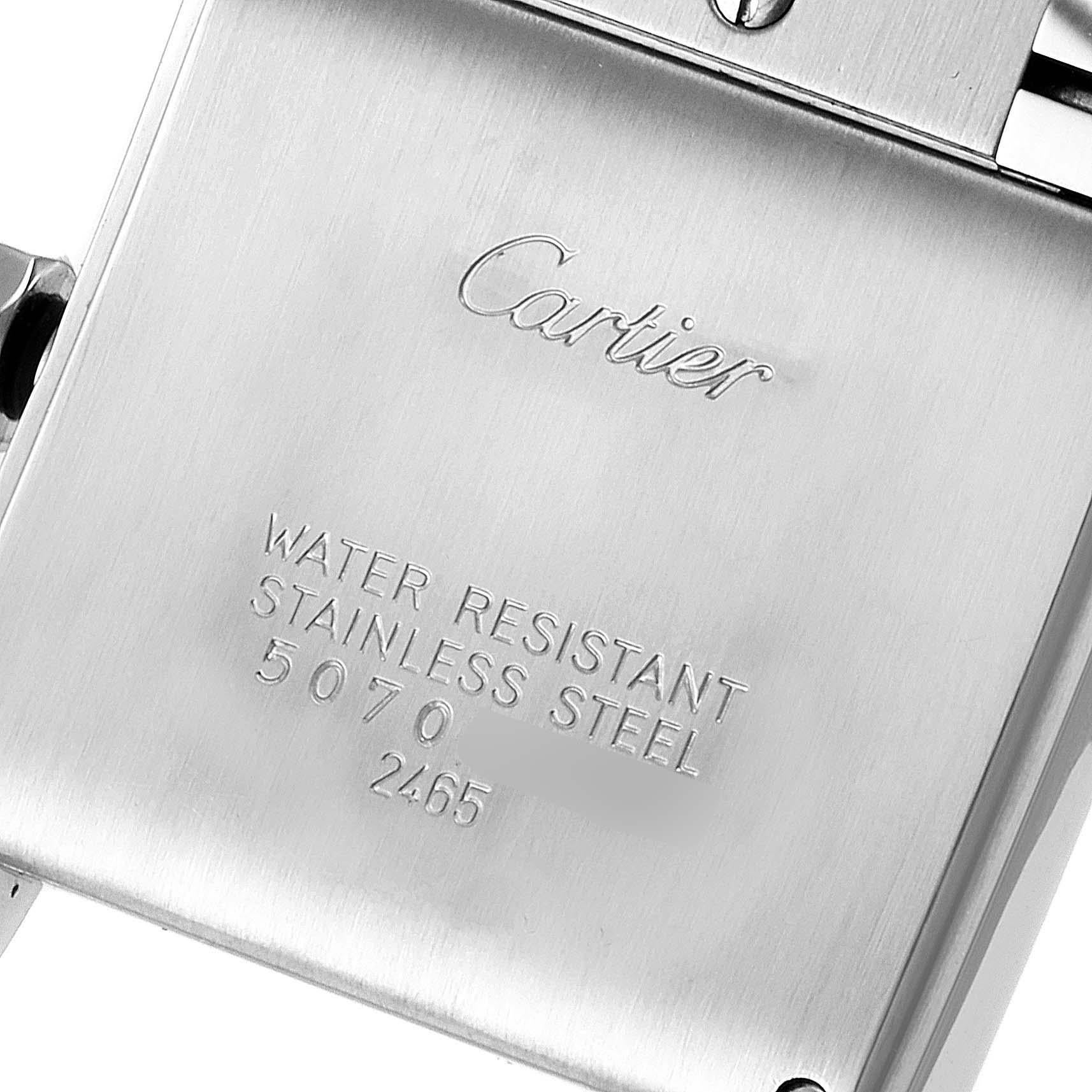 Cartier Tank Francaise Midsize Silver Dial Ladies Watch W51011Q3 For Sale 3