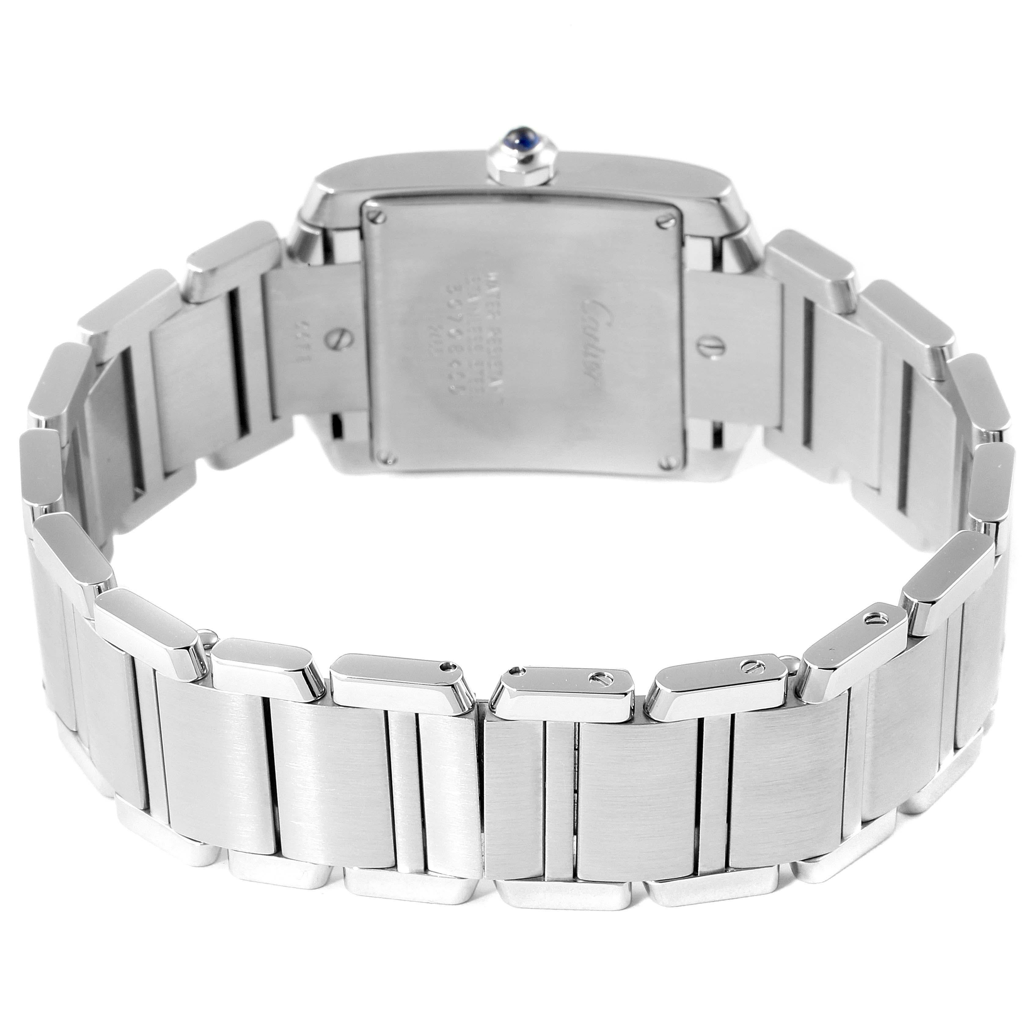 Cartier Tank Francaise Midsize Silver Dial Ladies Watch W51011Q3 For Sale 4