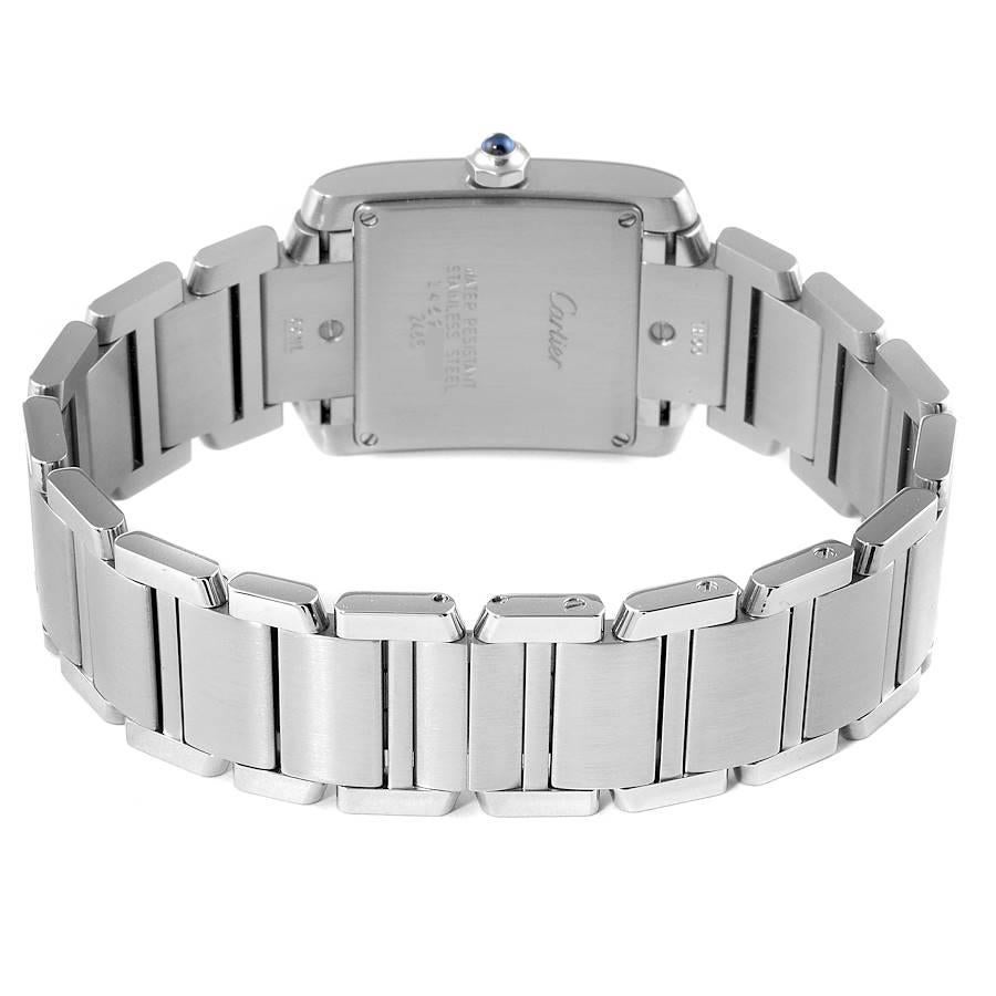 Cartier Tank Francaise Midsize Silver Dial Mens Watch W51011Q3 For Sale 3